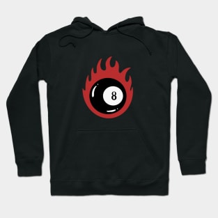 8 ball fire Hoodie